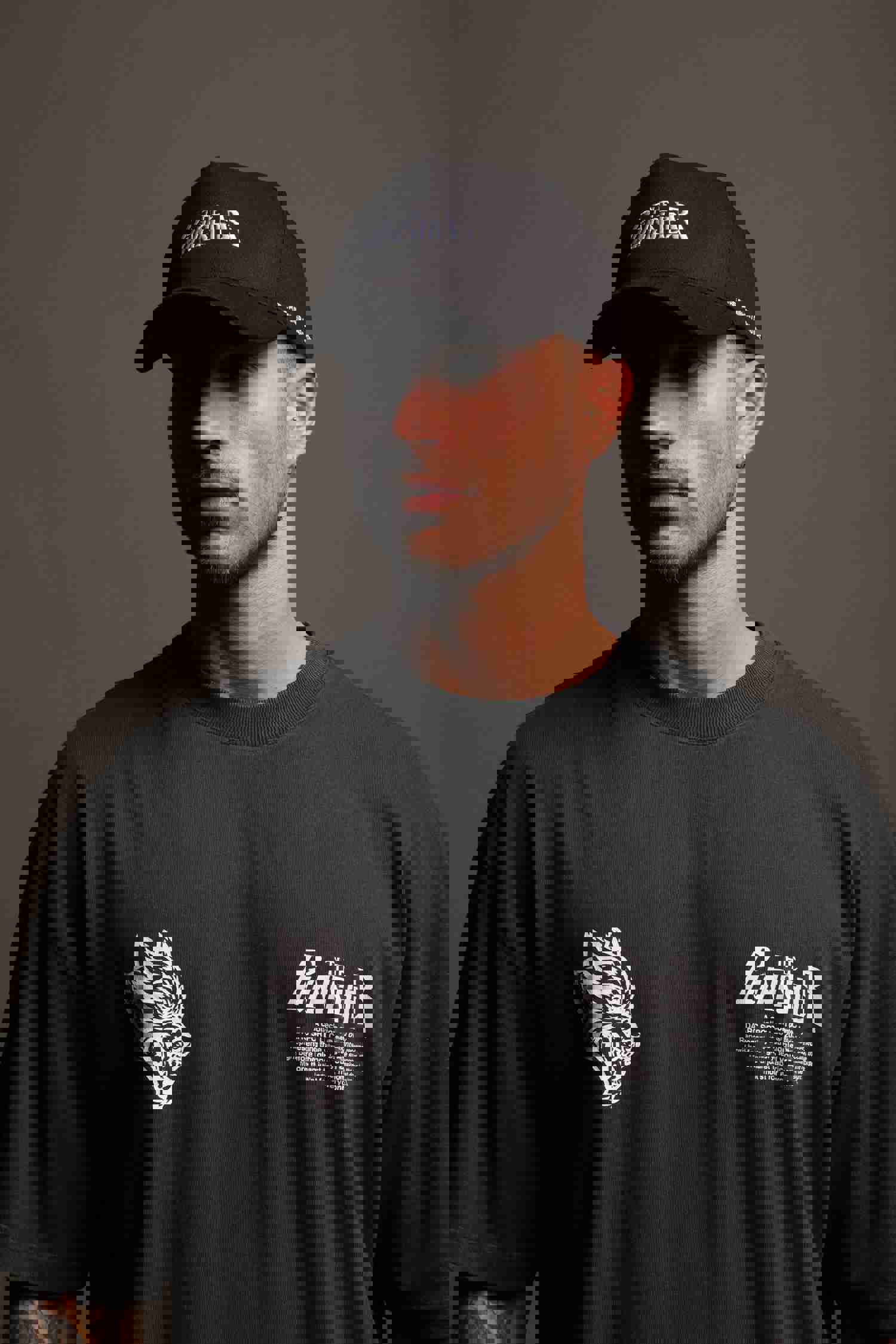Punisher x Darc Sport 5 Panel Hat in Black