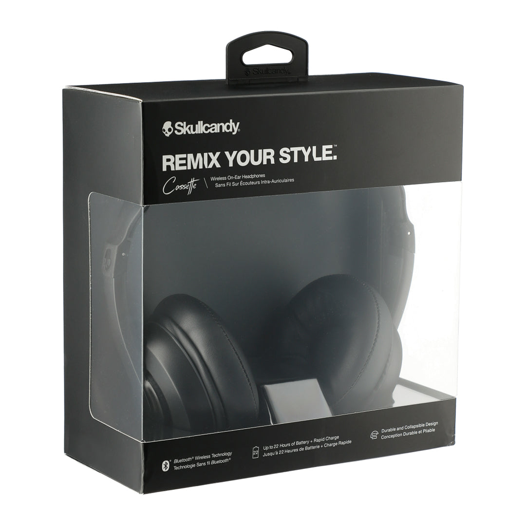 Skullcandy Cassette Bluetooth Headphones - Long Play, Quick Charge, Portable