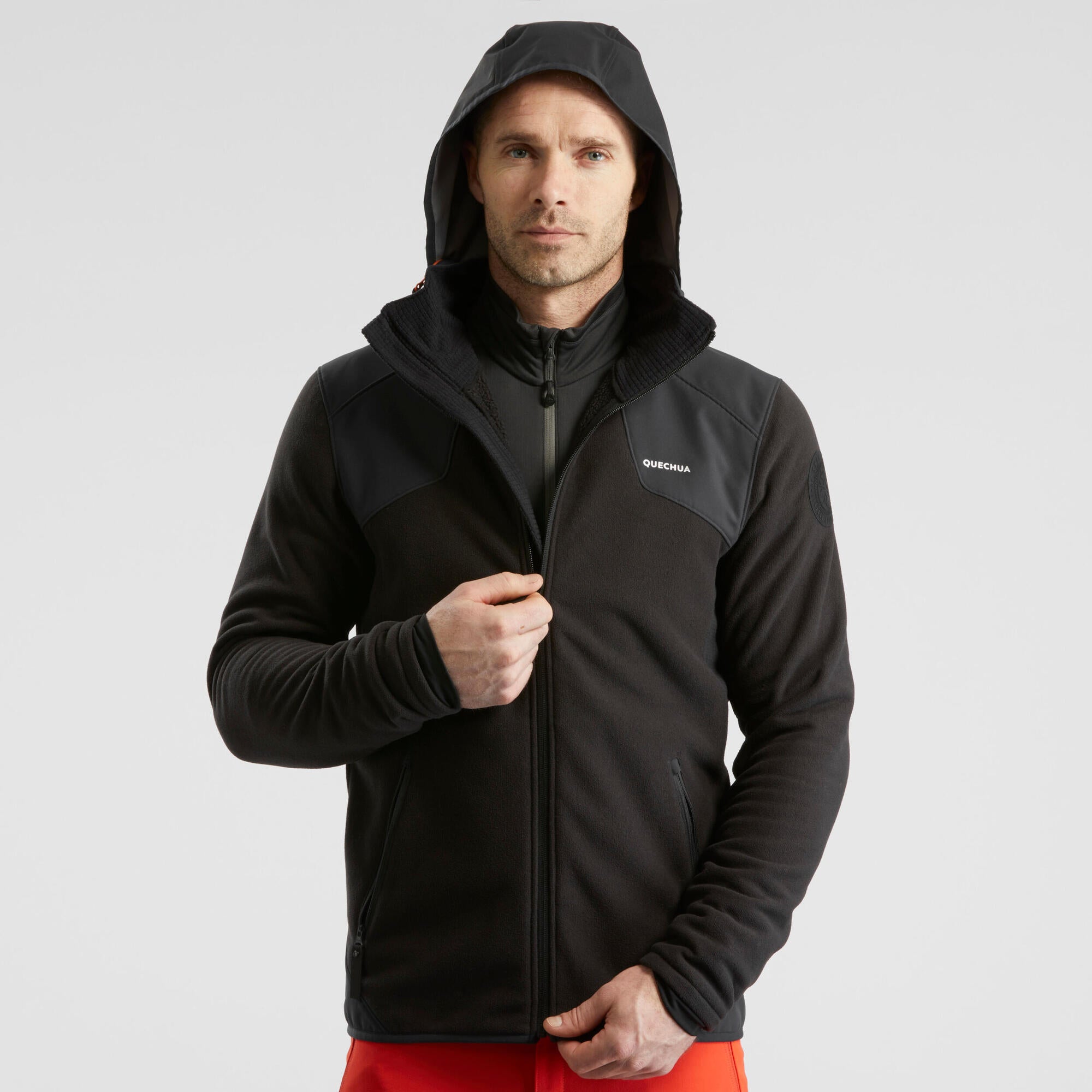 Quechua Men's SH500 Waterproof Hiking Fleece Jacket