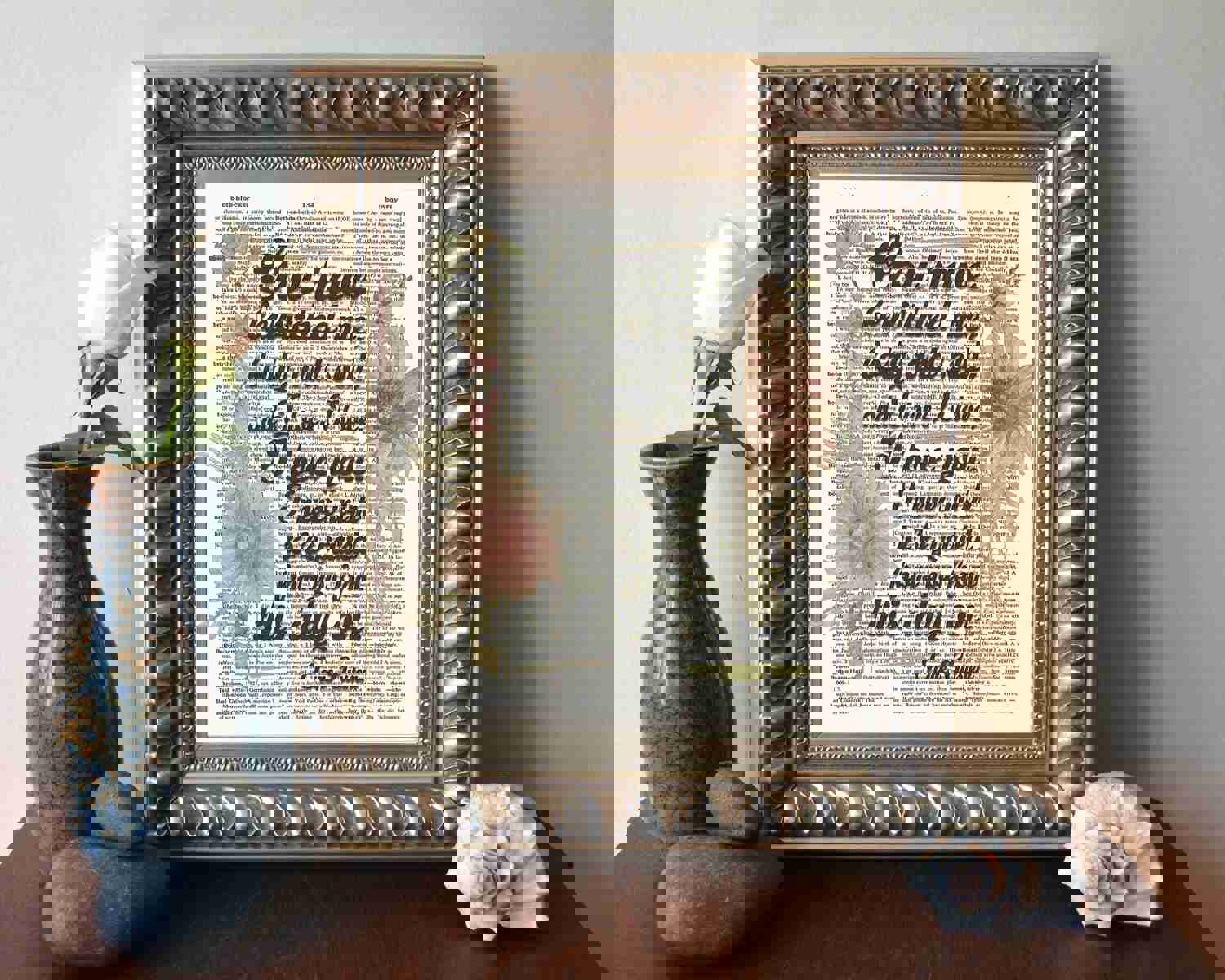 Enchanting Love Quote Dictionary Art Print - Jane Austen Inspired