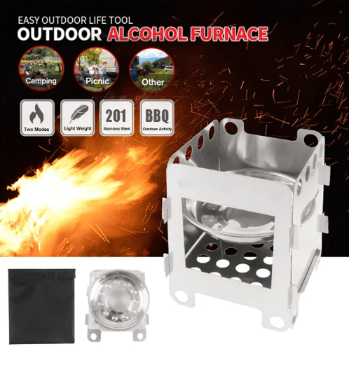 TrekX™ Stainless Steel Portable Outdoor BBQ Stove