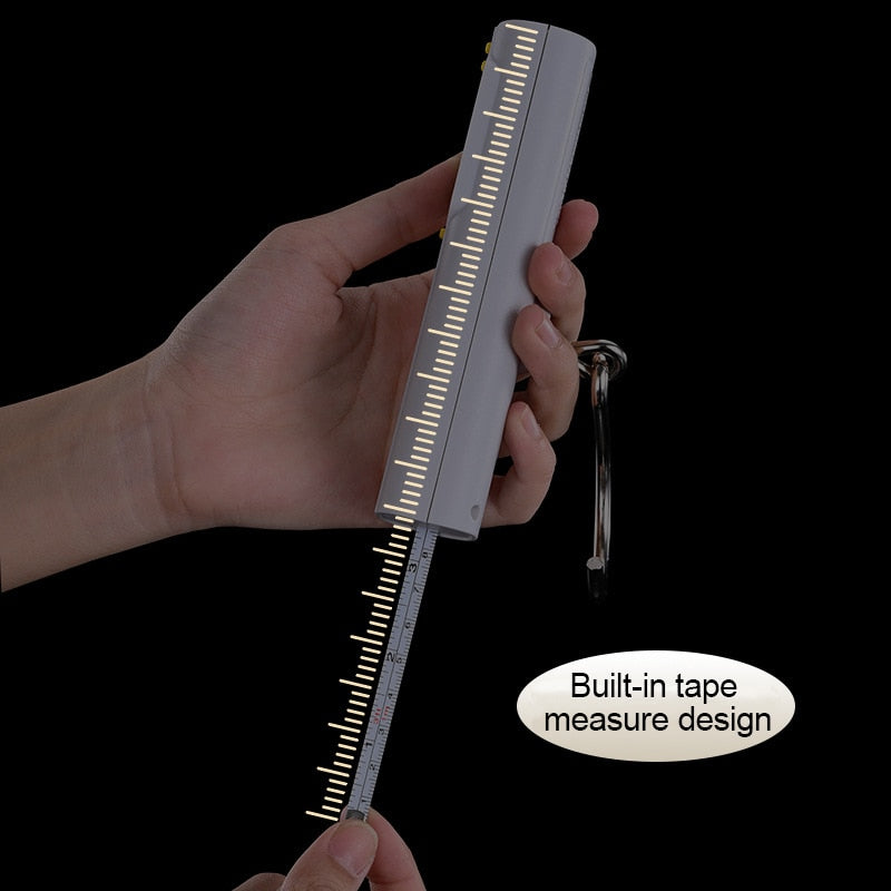 Portable Digital Luggage Scale with Tape Measure