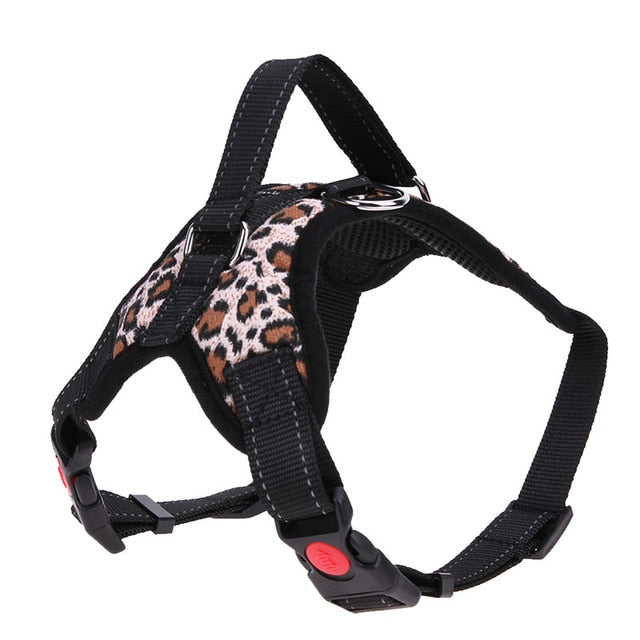 Camouflage, Red, Black Dog Harness with Breakaway & Quick Release for All Seasons