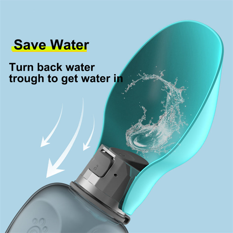 Portable Dog Water Dispenser with Large Capacity and Foldable Bowl
