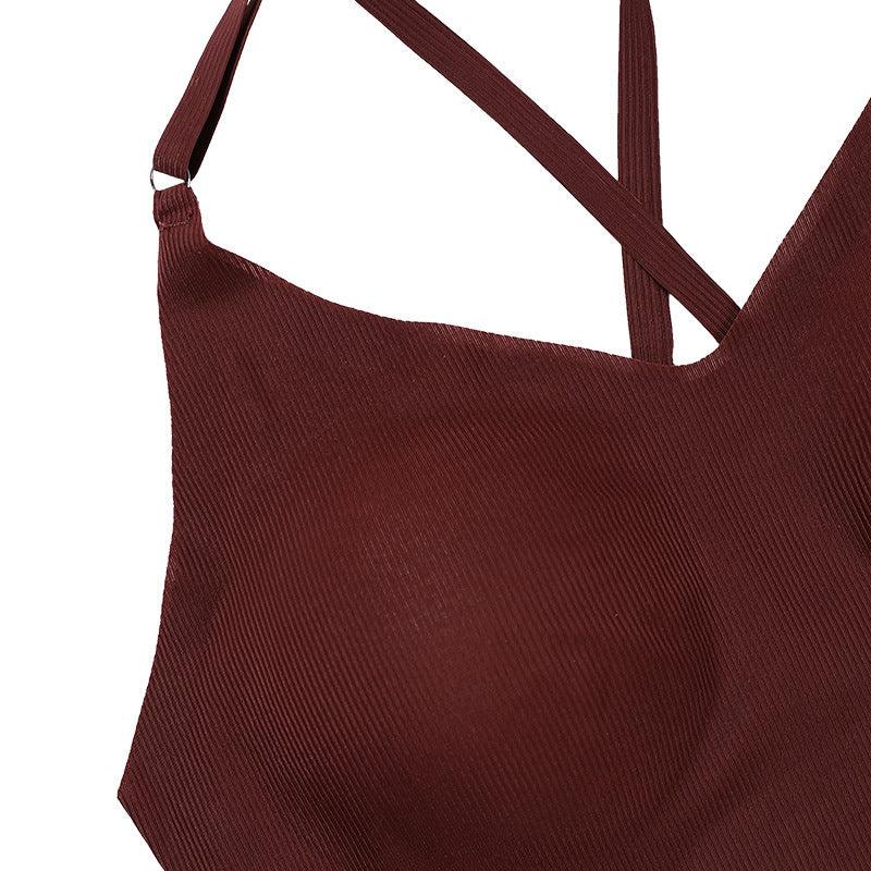 Enhanced Support Yoga Set with Underwired Push-up Bra