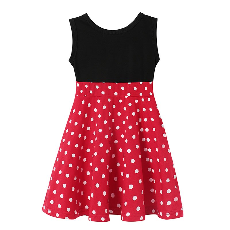 Children's Minnie Dot Dress with Bow for Special Occasions