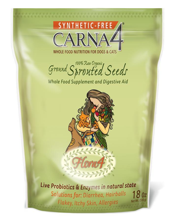 Flora4 Ground Sprouted Seeds Food Topper for Dogs