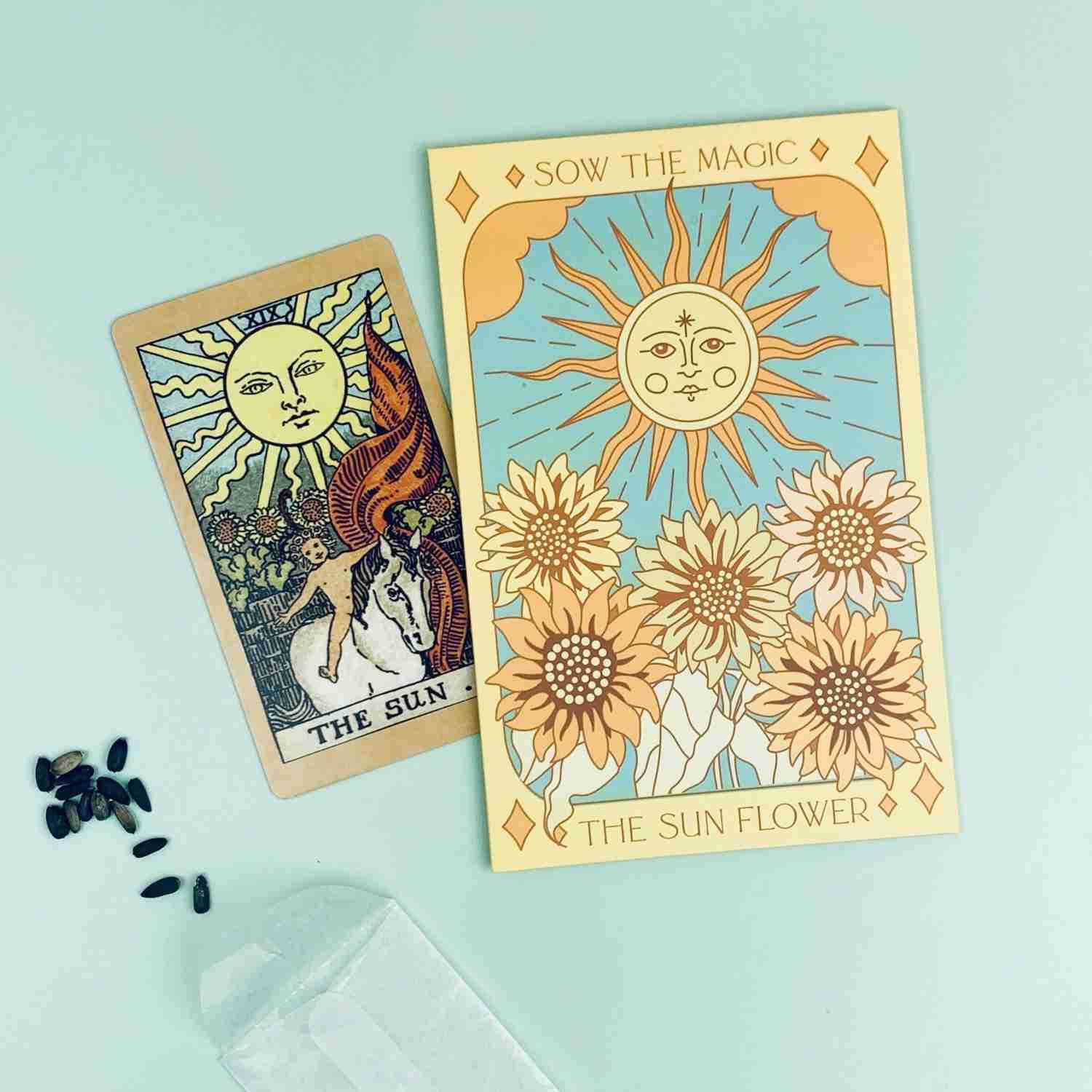 Sunflower (Ring of Fire) Tarot Garden Seed Packet