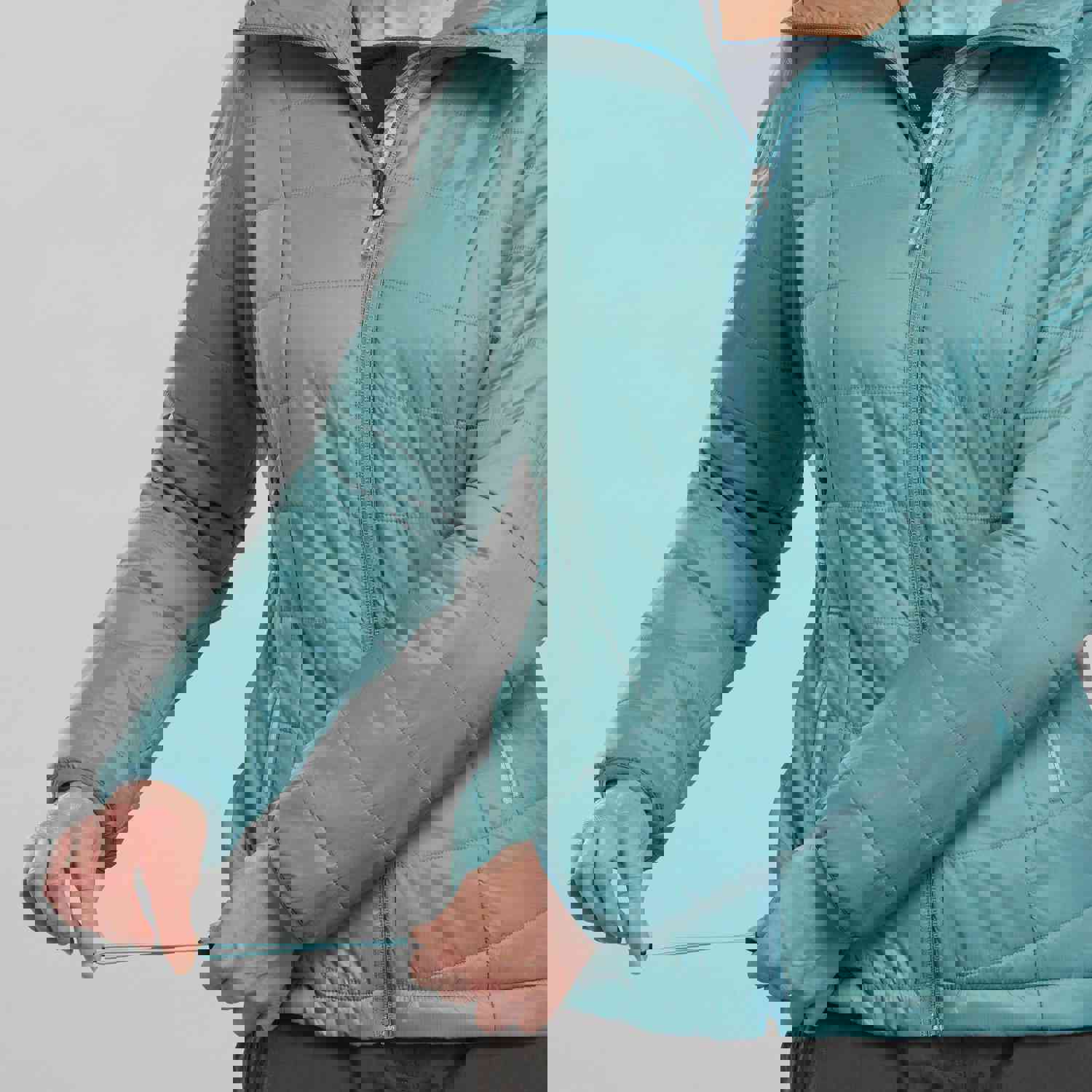 Forclaz Women's MT100 Hooded Synthetic Jacket - Warm, Lightweight, and Versatile