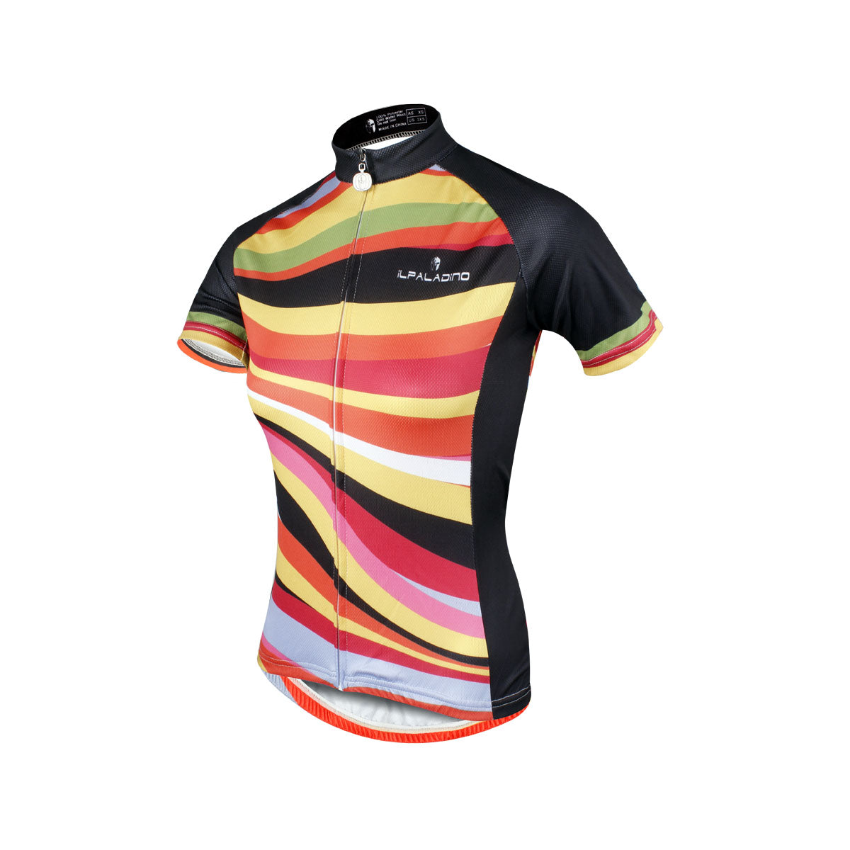 Ilpaladino Women's Quick-Dry Cycling Jersey, Zebra Print, Breathable & Reflective