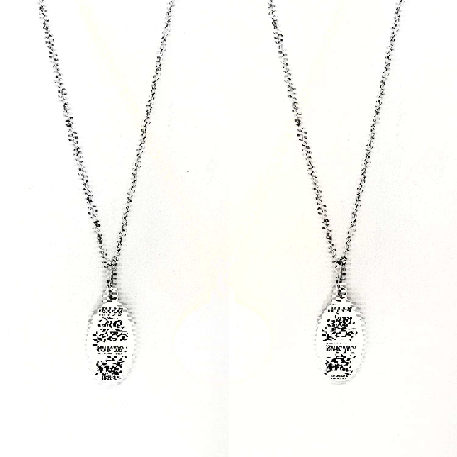 Stainless Steel Faith Necklace - Saved by Grace, Ephesians 2:8