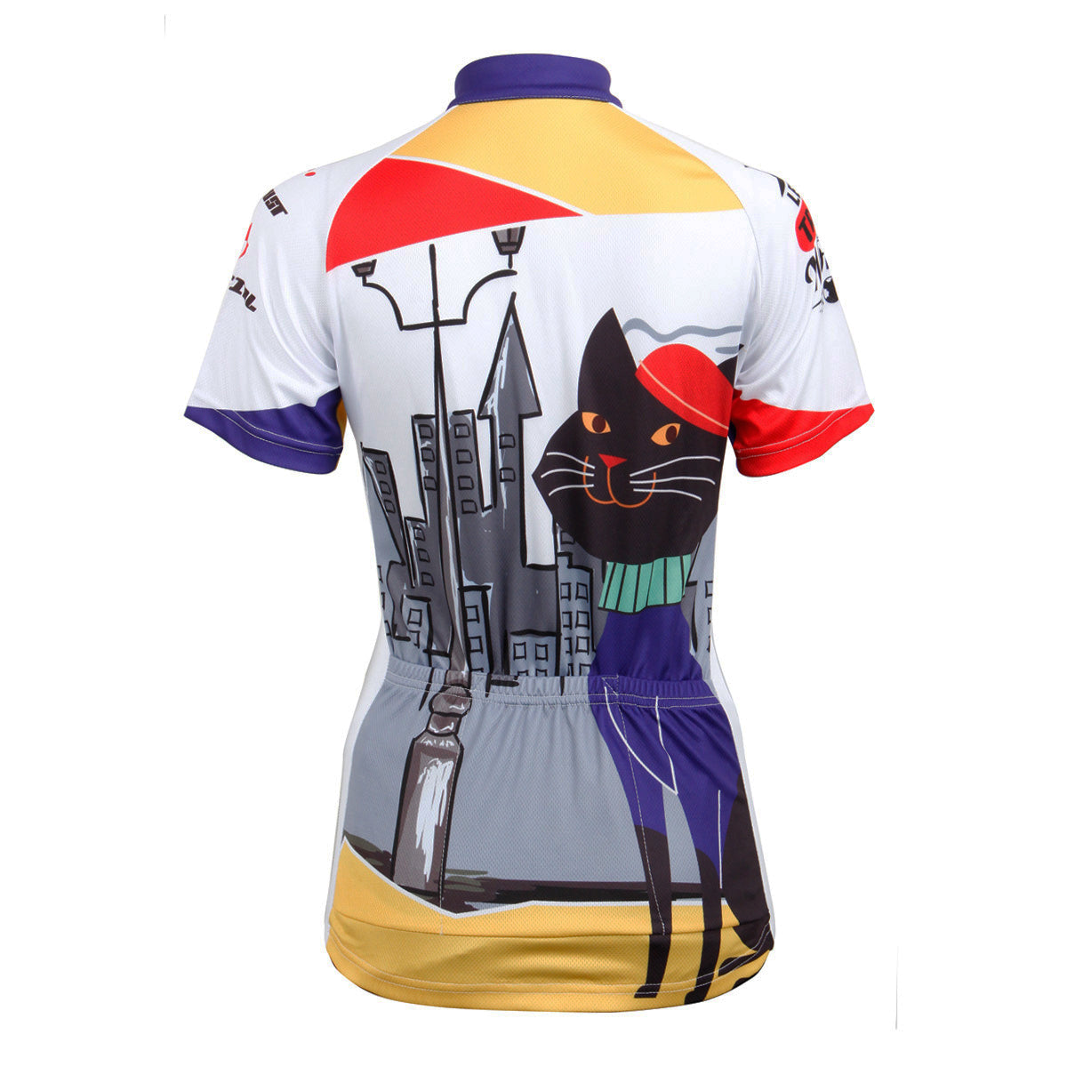 Ilpaladino Women's Quick Dry Cycling Jersey - Breathable, Lightweight & Reflective