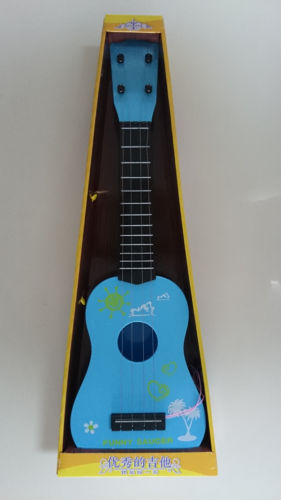Children's Mini Acoustic Guitar Toy - 21" ABS Plastic with 4 Strings