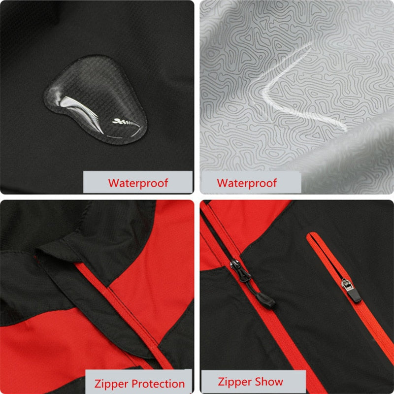 ARSUXEO Unisex Cycling Vest - Windproof, Waterproof, Reflective Sportswear