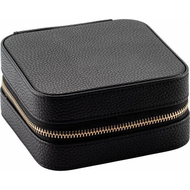 Portable Leatherette Jewelry Case with Mirror