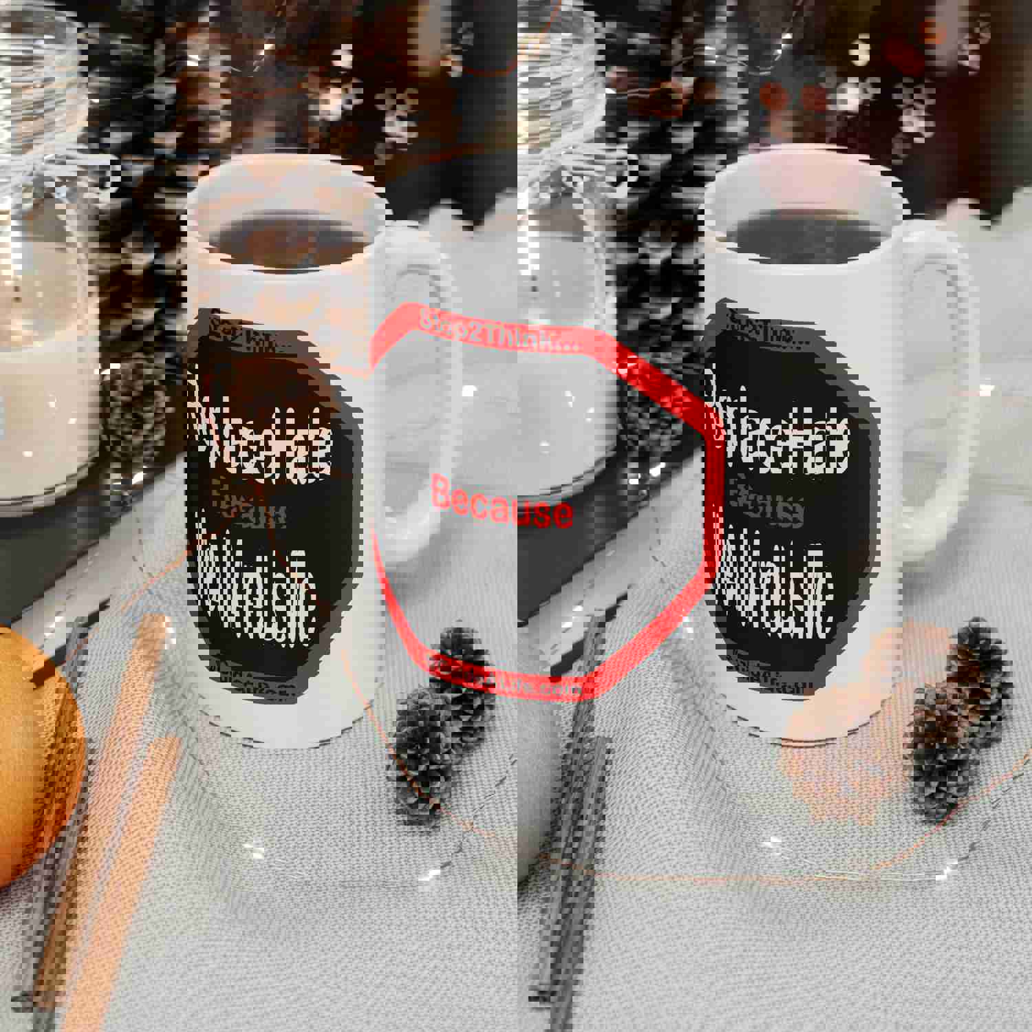 Embrace Unity with WeAllAreUs.Me Ceramic Mug