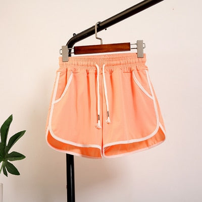 Elastic High-Waist Booty Shorts for Women - Casual Summer Style