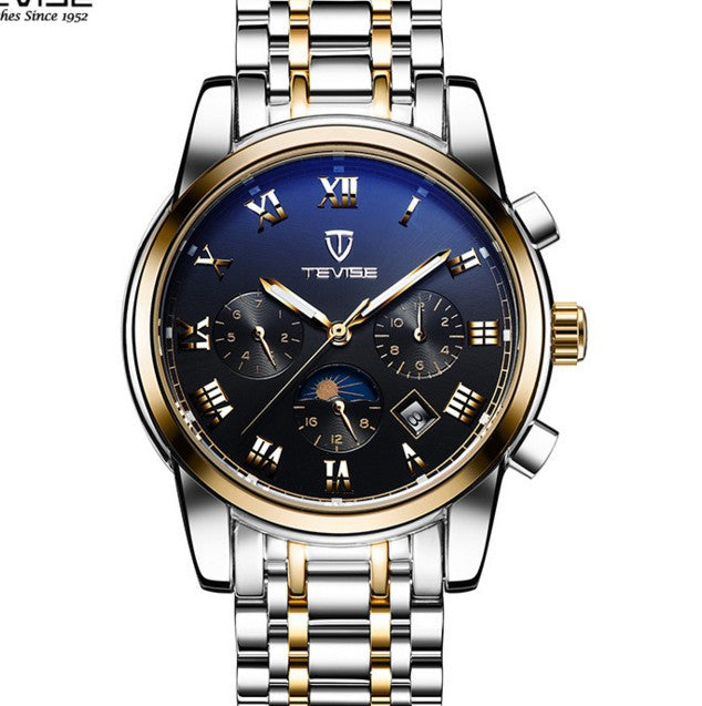 Tevise Brand Multifunctional Automatic Mechanical Watch for Men
