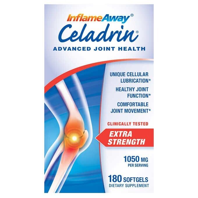 Celadrin Advanced Joint Health 1050 mg - 180 Softgels for Mobility Support