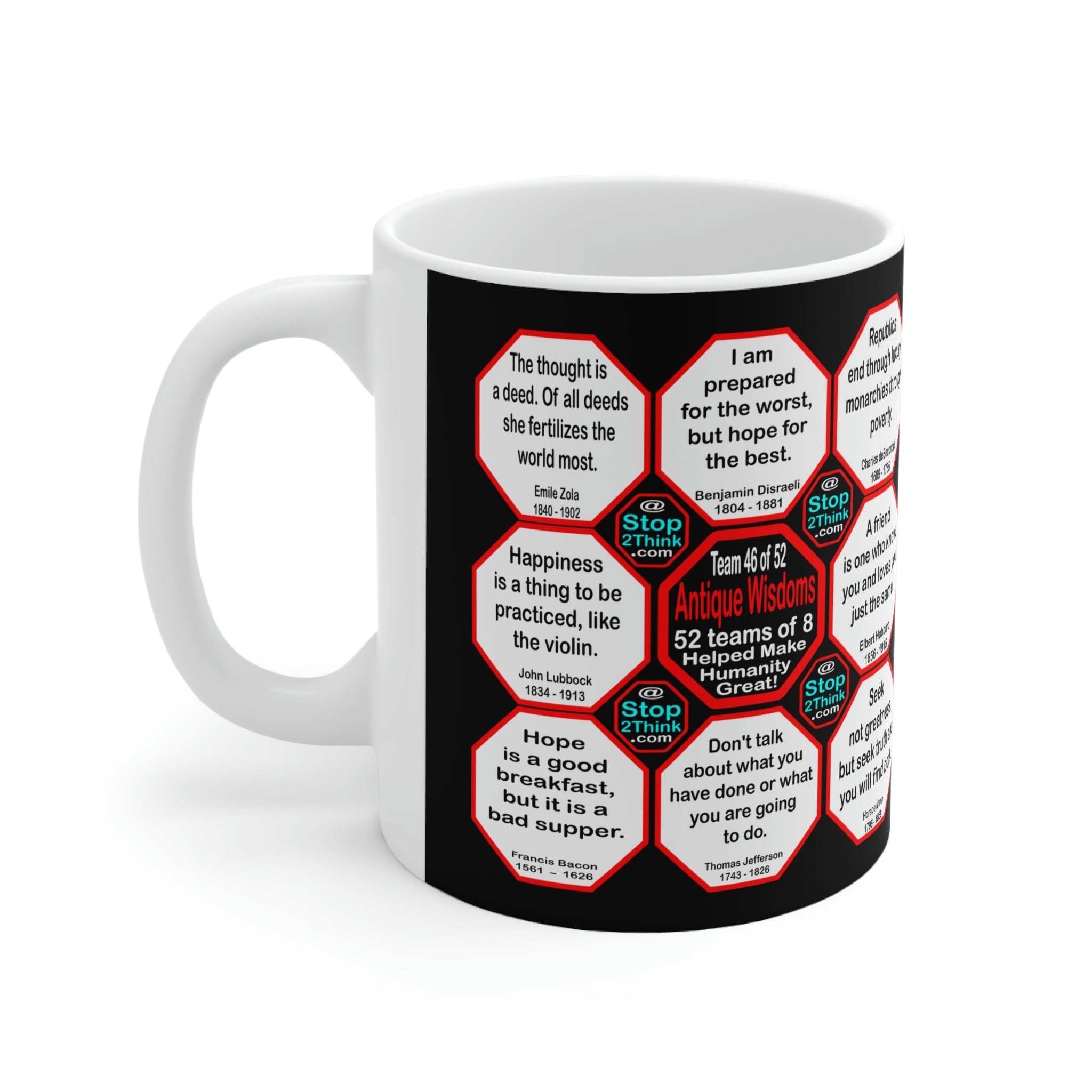 Inspirational Quotes Ceramic Mug - Team 46 of 52 Teams