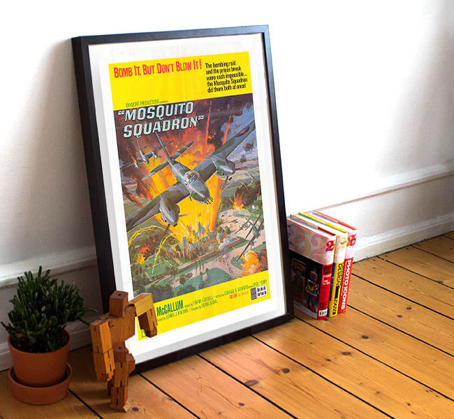 Vintage 1969 Mosquito Squadron Movie Poster, 11 x 17