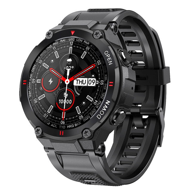 Upgraded NEKTOM K22 Smart Watch for Men - Fitness Tracker with Bluetooth, Music Control, and Alarm
