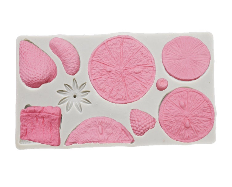 3D Fruit Silicone Molds for Creative Candy and Cake Decorations