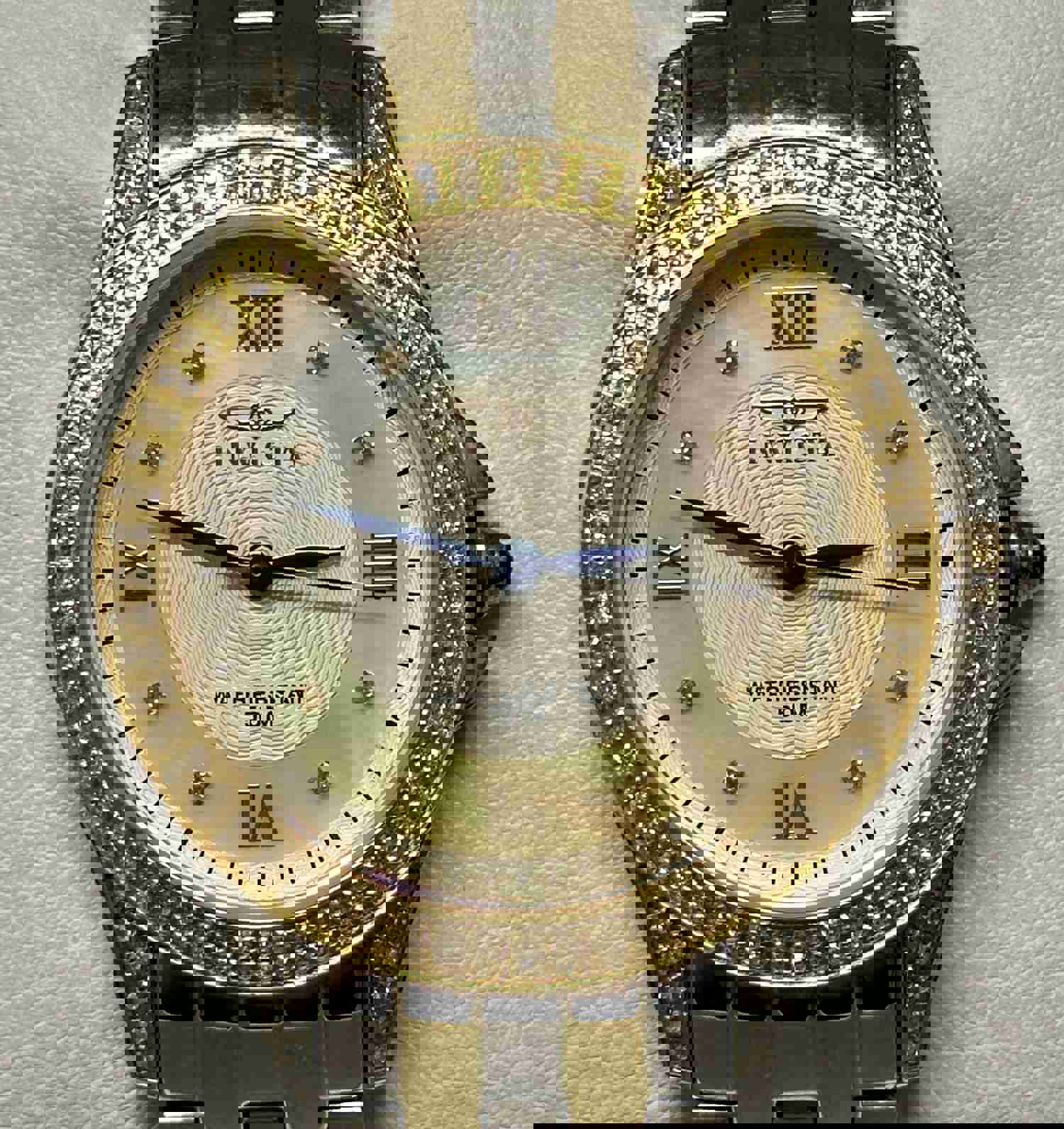 Invicta Midsize Diamond Bezel Watch - Unisex Luxury Timepiece