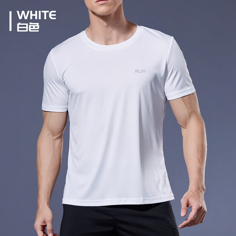 High-Performance Men's Running T-Shirt, Quick-Dry, Short Sleeve, Fitness Gym Wear