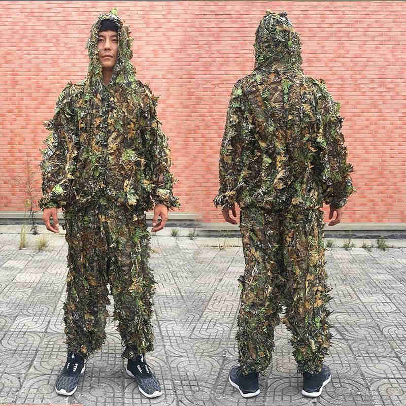 Unisex Camouflage Ghillie Suit for Outdoor Activities