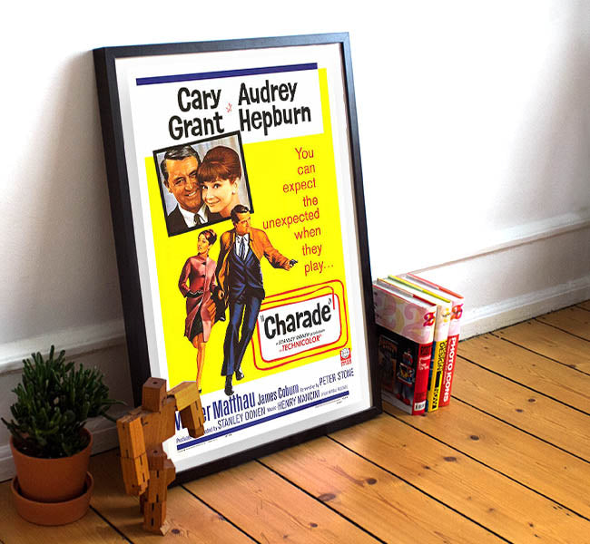 Charade 1963 Reprint Movie Poster - Comedy, Mystery, Thriller