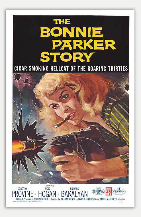 Bonnie Parker Story - 1958 Reprint Movie Poster