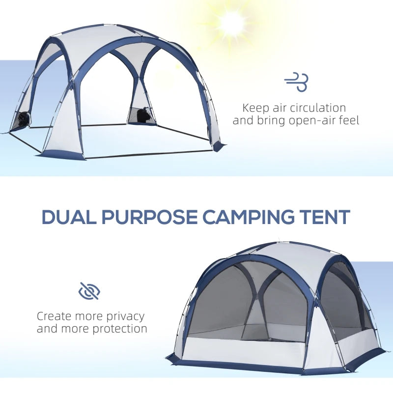Outsunny 4-Person Camping Tent, Portable and Lightweight Outdoor Shelter