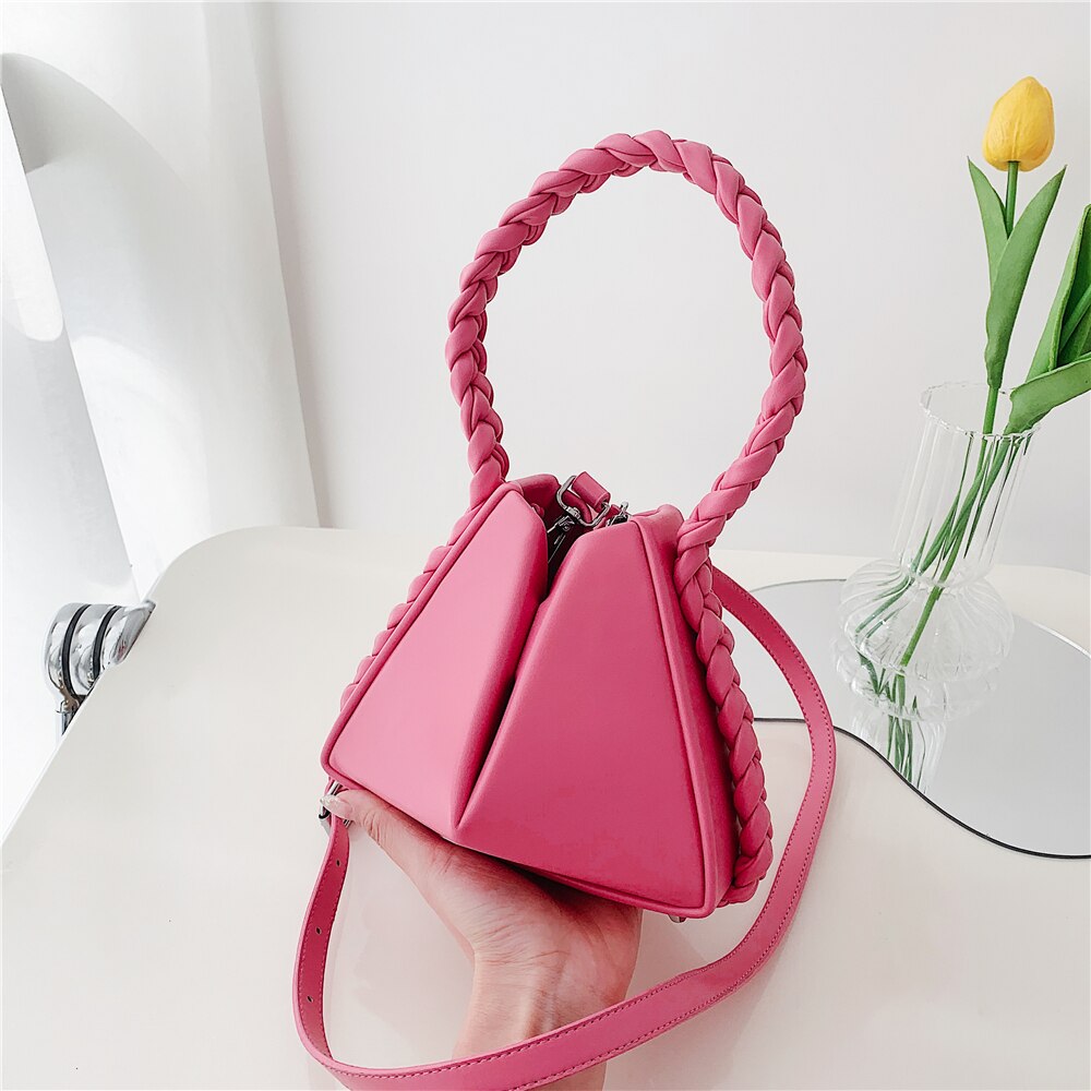 Kukombo Braided Handle Mini Crossbody Bag
