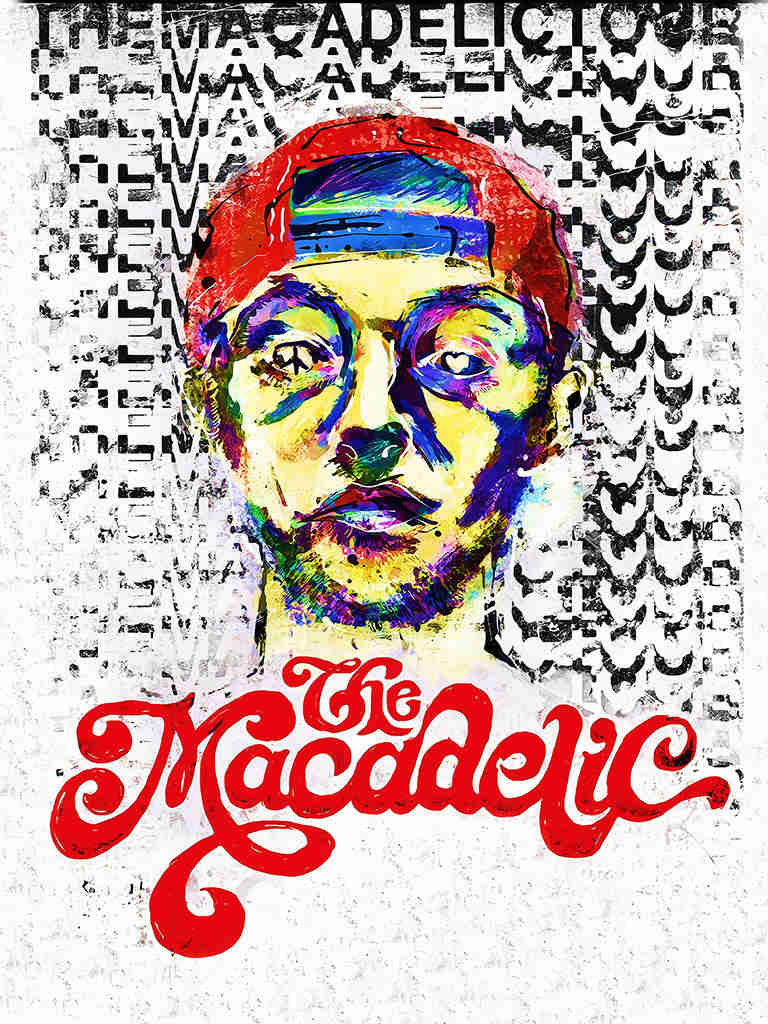 Mac Miller Music Poster - Vibrant Promotional Artwork