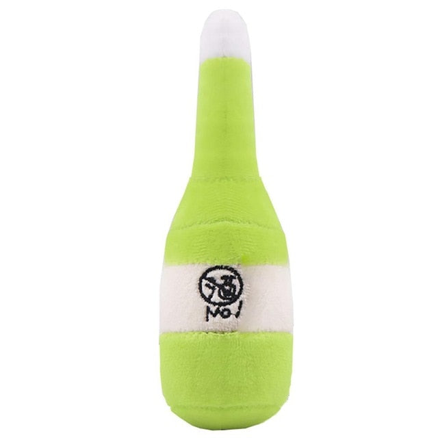 Durable Plush Squeaky Bone Dog Toys for Chewing and Training