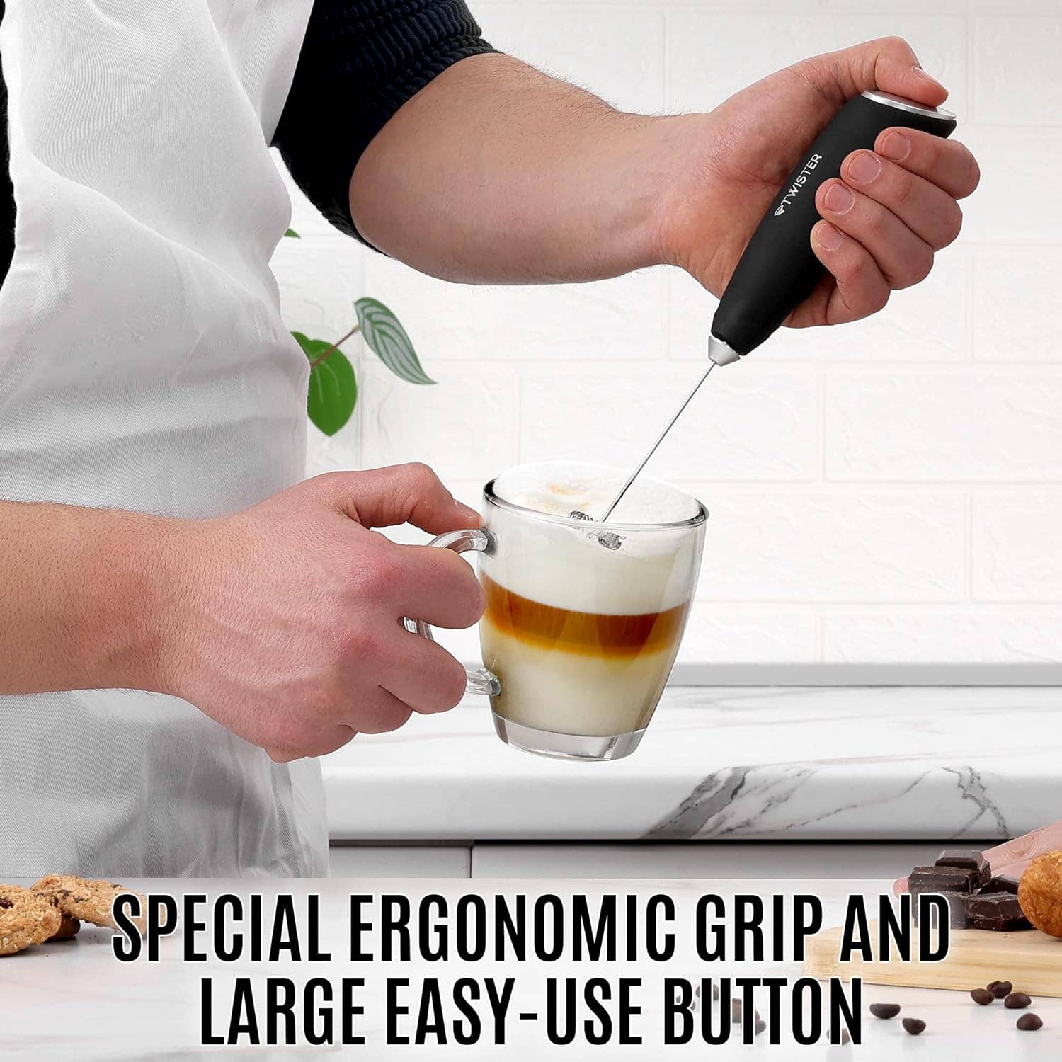 High-Speed Milk Frother for Barista-Quality Coffee at Home