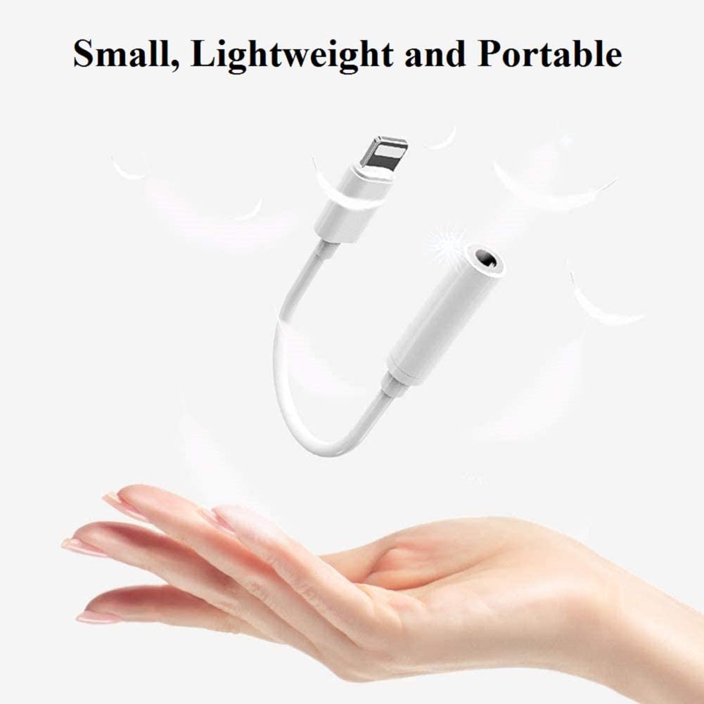 3.5mm Audio Adapter for iPhone, Lightning to Headphone Jack Converter