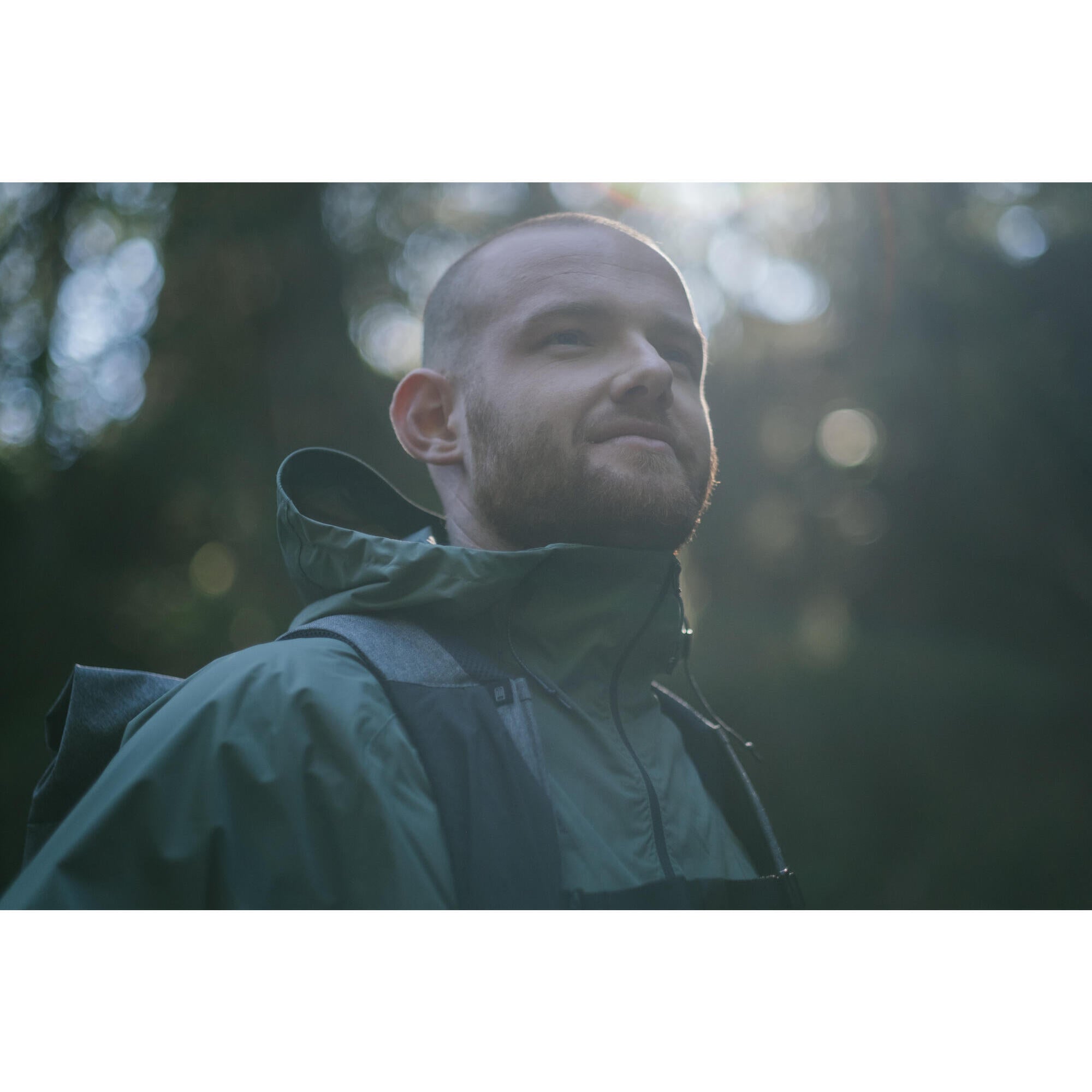 Men's Eco-Friendly Waterproof Hiking Jacket NH150