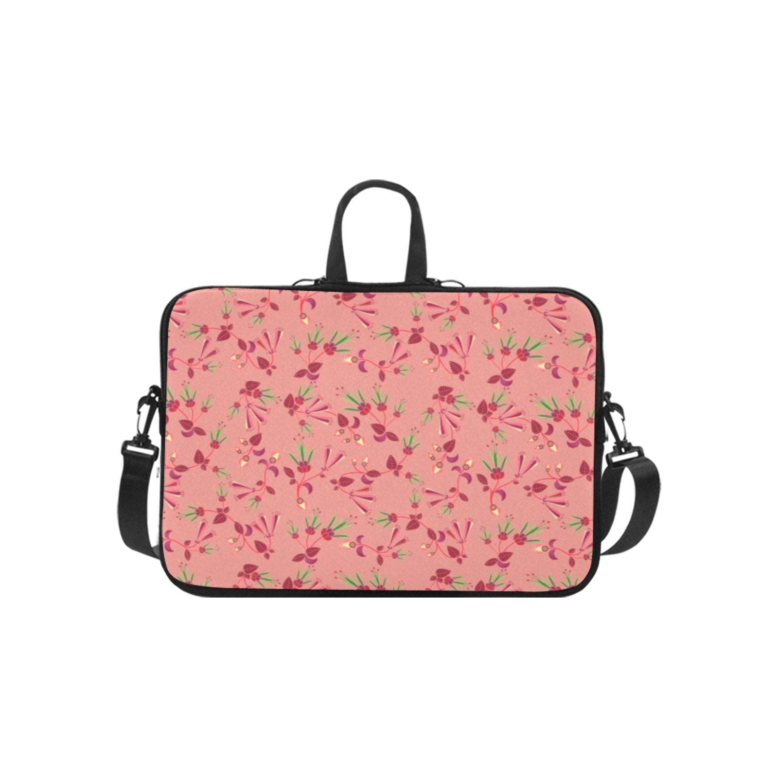 Eco-Friendly Floral Laptop Sleeve with Hummingbird Motif