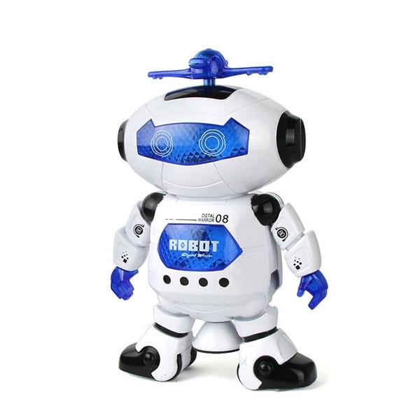 Interactive LED Dance Robot Toy with Music for Kids