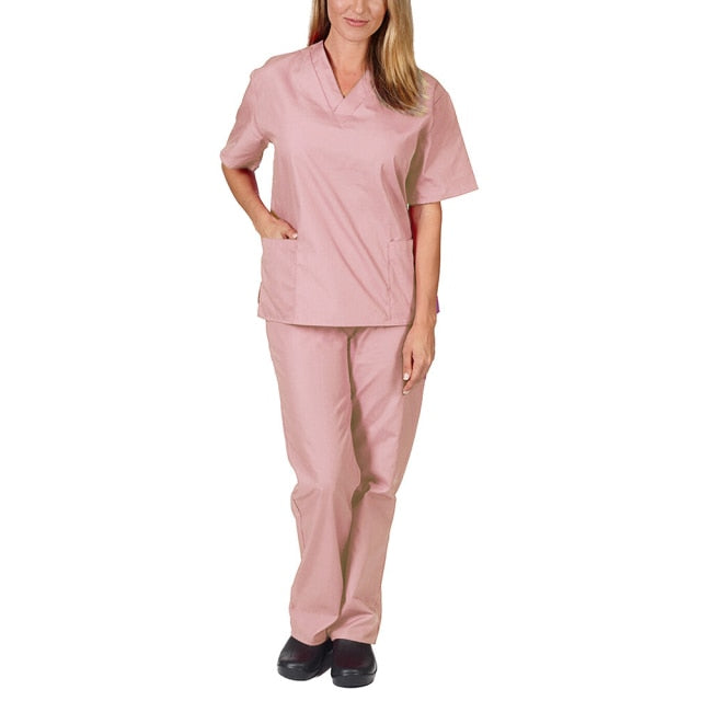 High-Quality Unisex Nursing Scrubs with Elasticity and Comfort