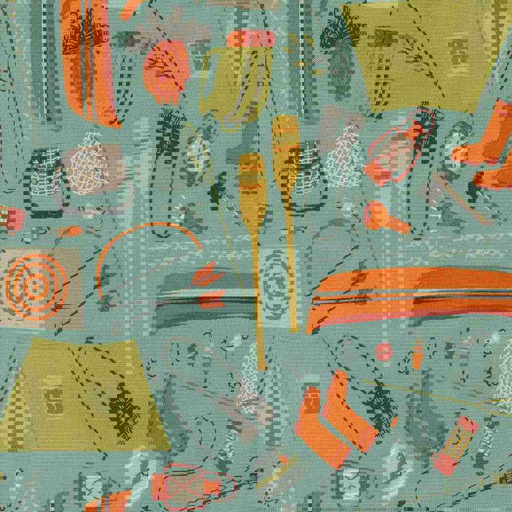 Stacey Iest Hsu's Camping Gear Sky Fabric - The Great Outdoors Collection
