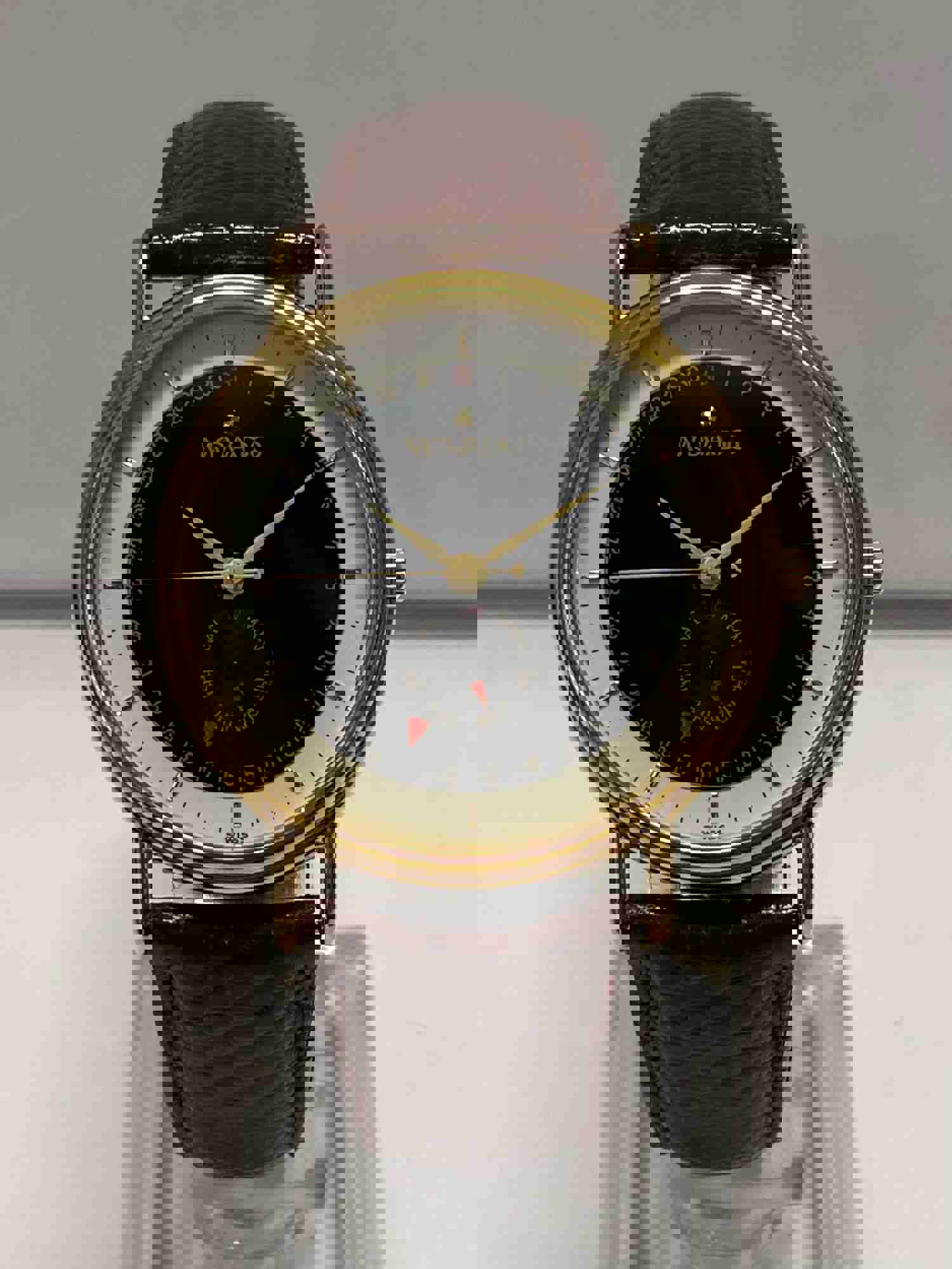 Movado Gold-Tone Triple Calendar Men's Watch with Elegant Design