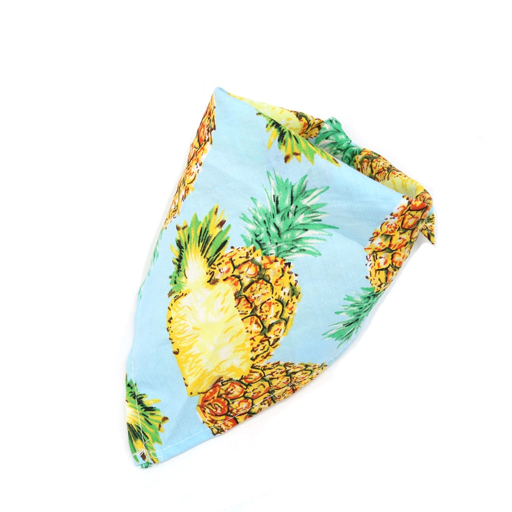 Flamingo-Printed Dog Bandanas - 50/100pcs Cotton Pet Accessories for Summer