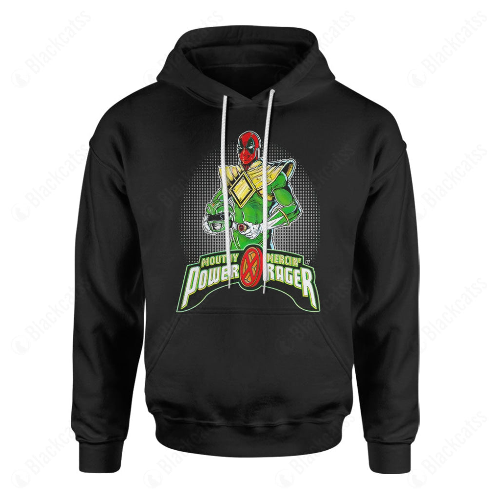 Green Power Rager Custom Graphic T-Shirt