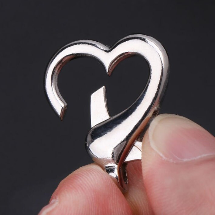 Heart-Shaped Lobster Claw Clasps, Gold & Silver - Premium Jewelry Making Supplies