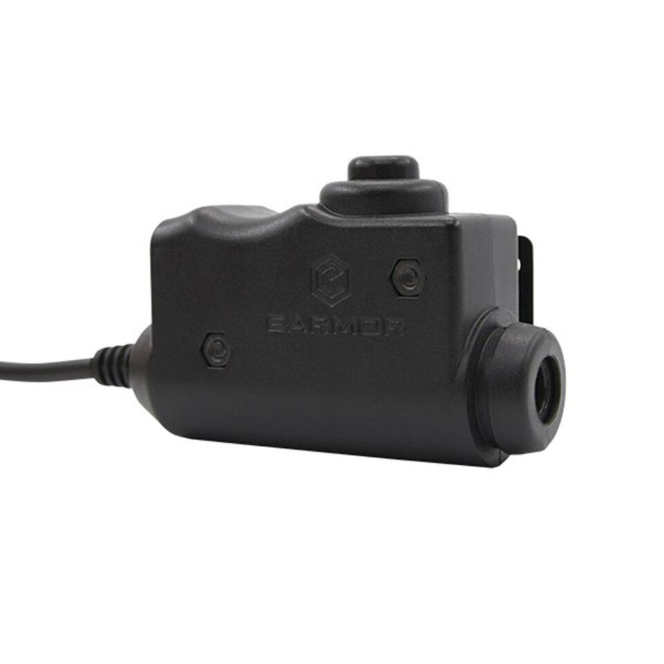EARmOR M32 MOD4 Tactical Headset & M52 PTT Set for Military & Shooting