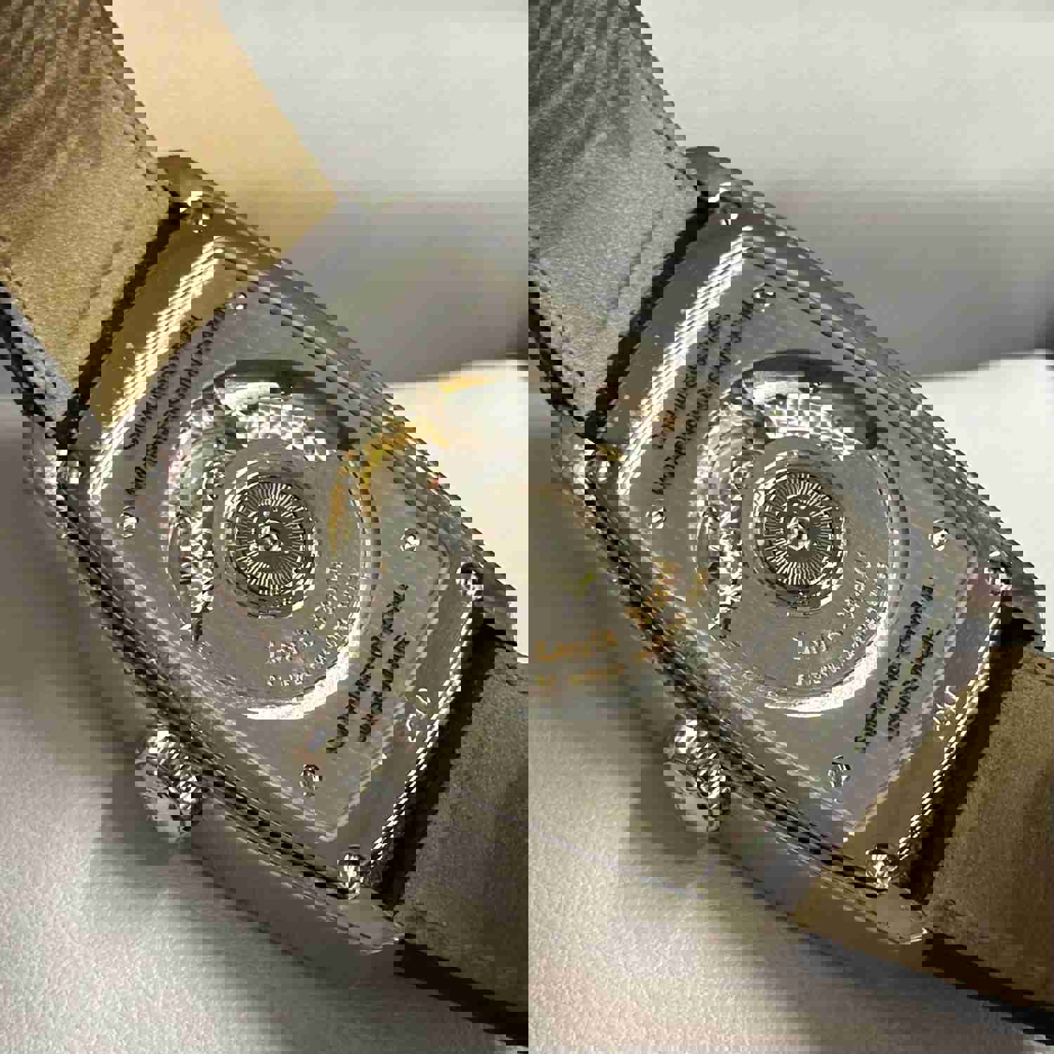 Louis Erard Stainless Steel Tank Watch with Automatic Movement
