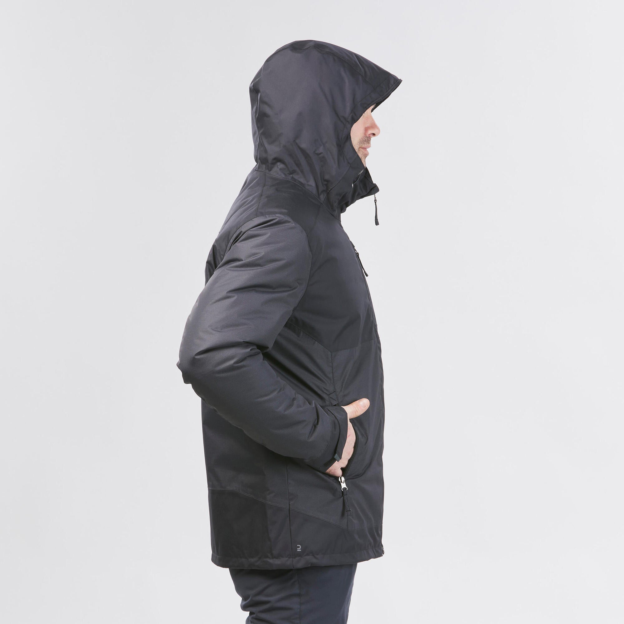 Men's Waterproof Hiking Jacket for Cold Weather - SH500